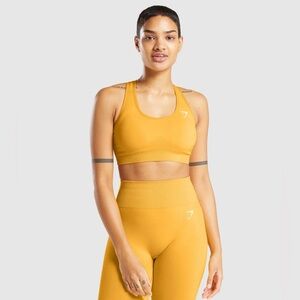 Gymshark Vital Seamless 2.0 Set (Bra + Leggings) in Yellow Marl